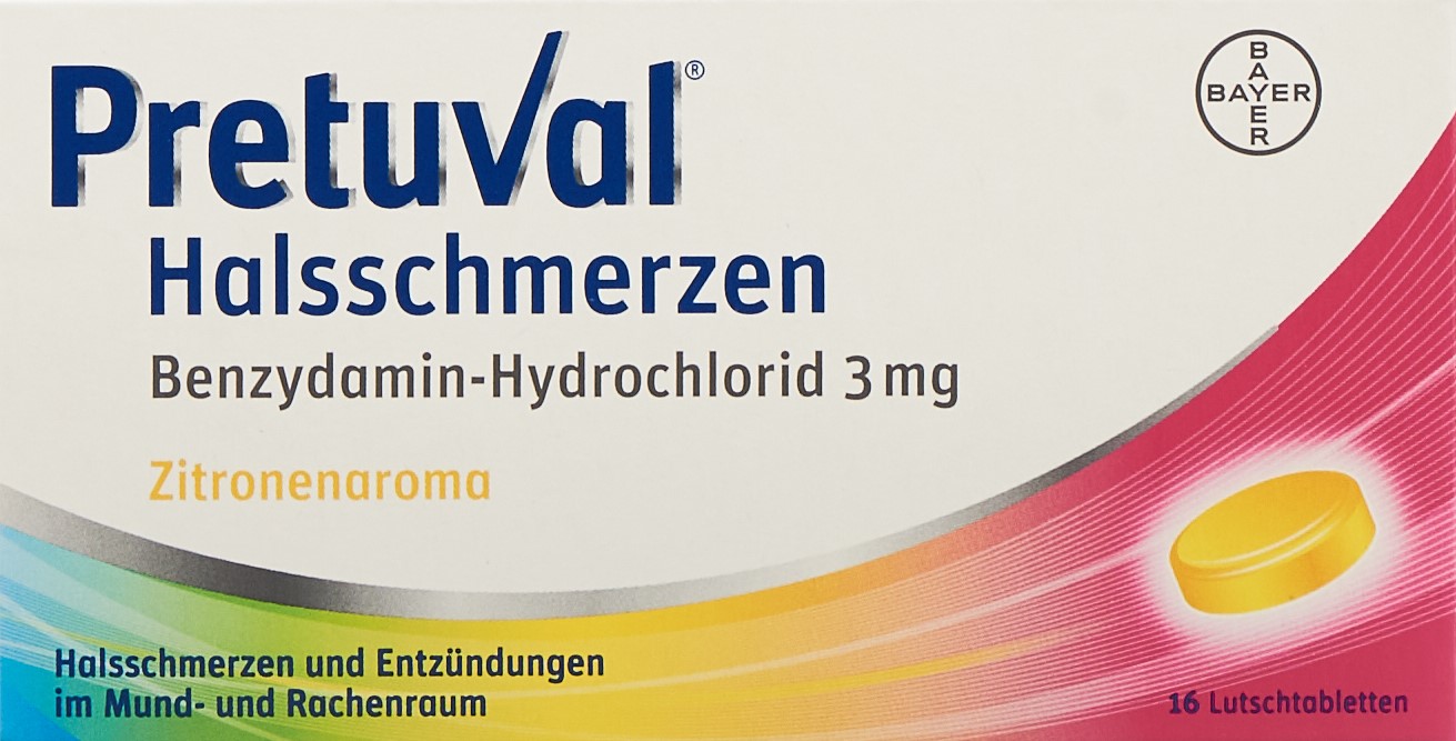 PRETUVAL maux de gorge cpr sucer citron 16 pce