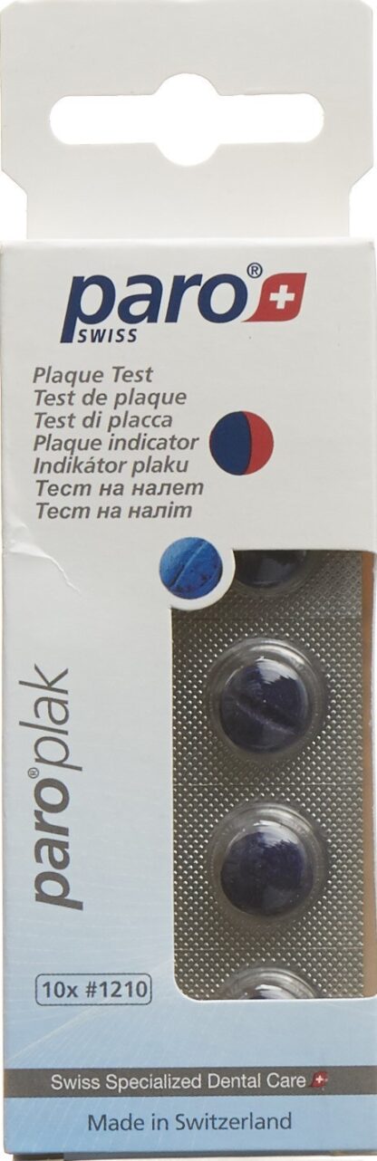 PARO PLAK révélateur plaque rouge/bleu 10 pce 1210