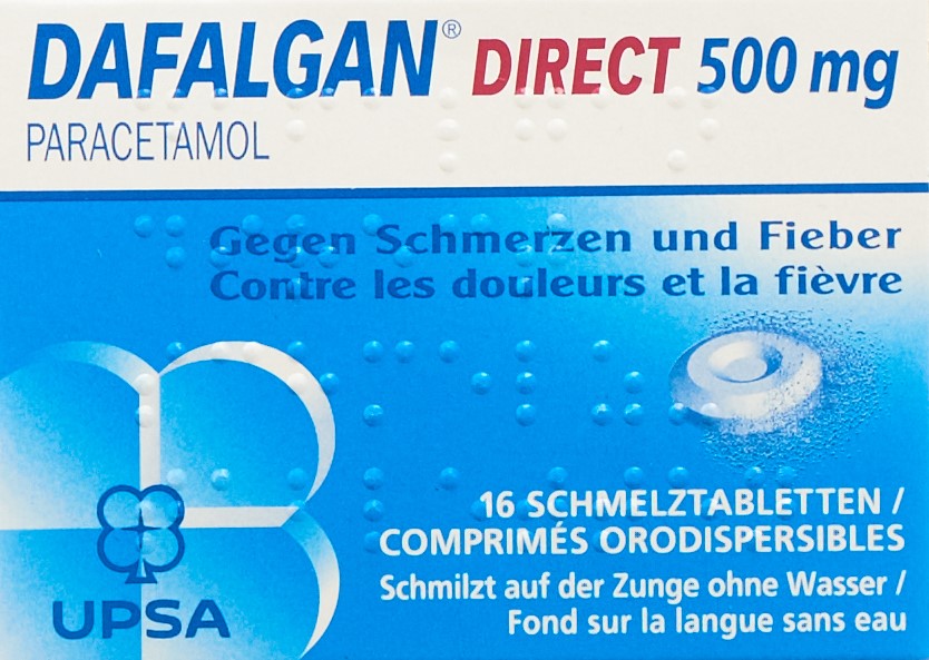 DAFALGAN Direct cpr orodisp 500 mg bte 16 pce