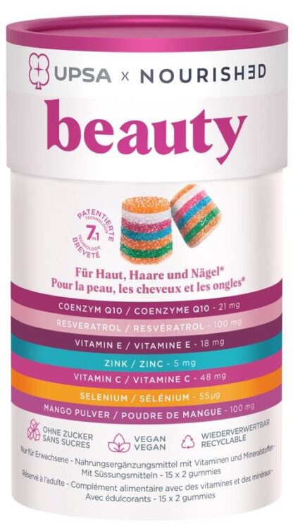 UPSA X NOURISHED Beauty gummies box 30 pce