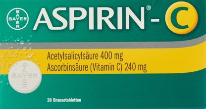 ASPIRINE C cpr eff sach 20 pce
