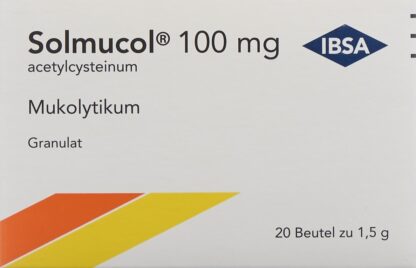 SOLMUCOL gran 100 mg s sucre 20 sach 1.5 g