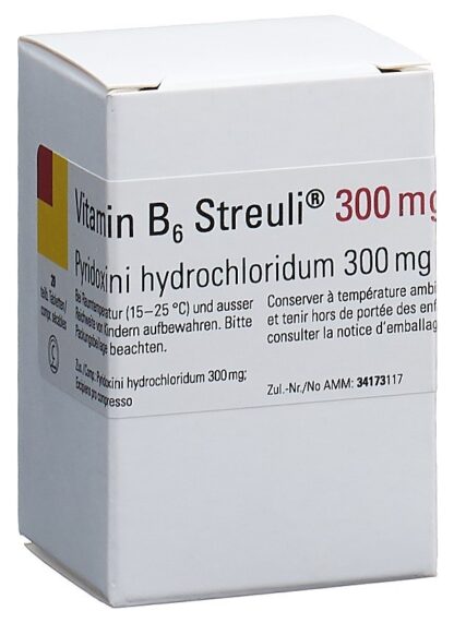 VITAMINE B6 Streuli cpr 300 mg bte 20 pce