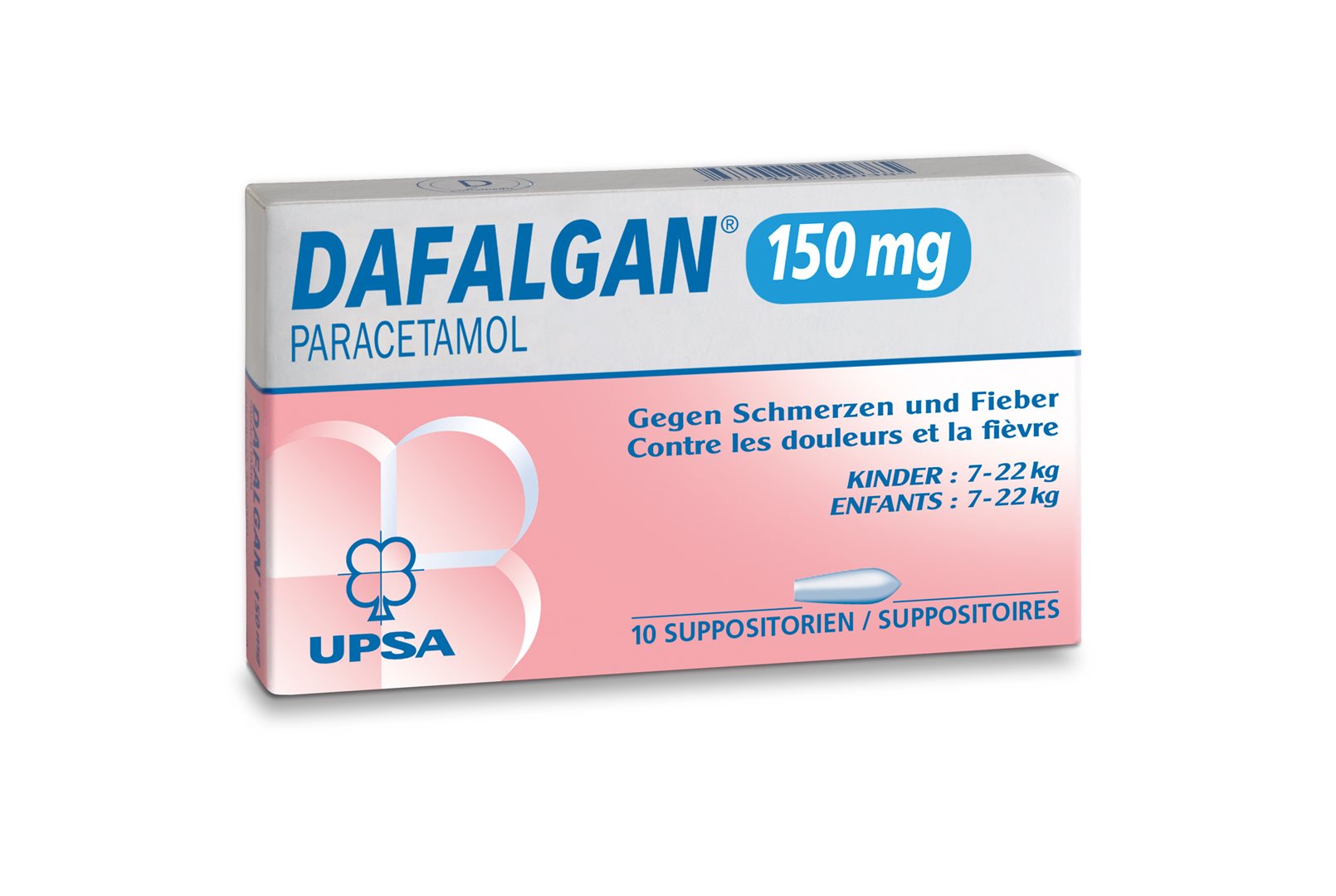 DAFALGAN supp 150 mg 10 pce