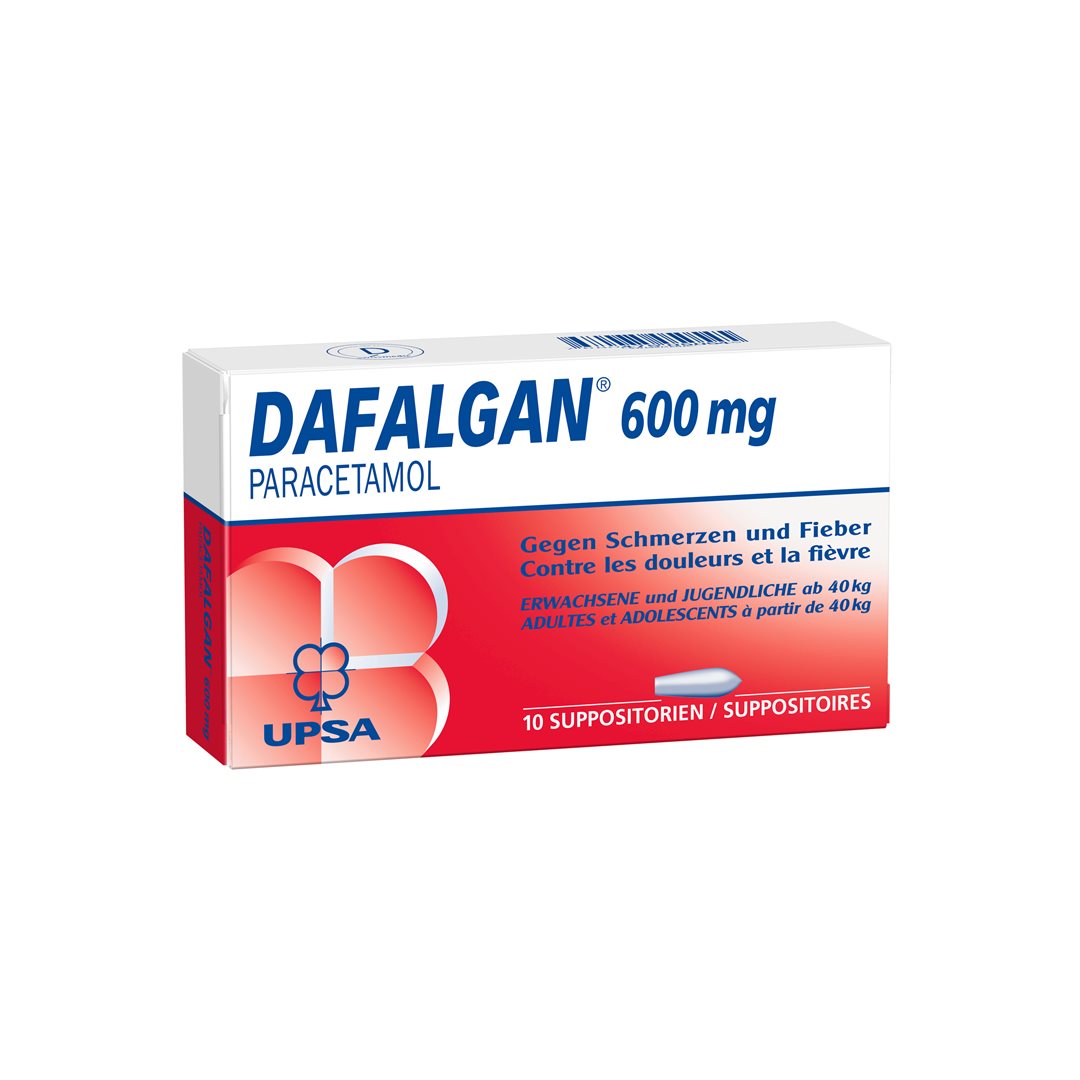DAFALGAN supp 600 mg 10 pce