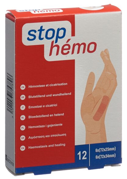 STOP HEMO pansement hémostat stérile ass 12 pce - immagine 2