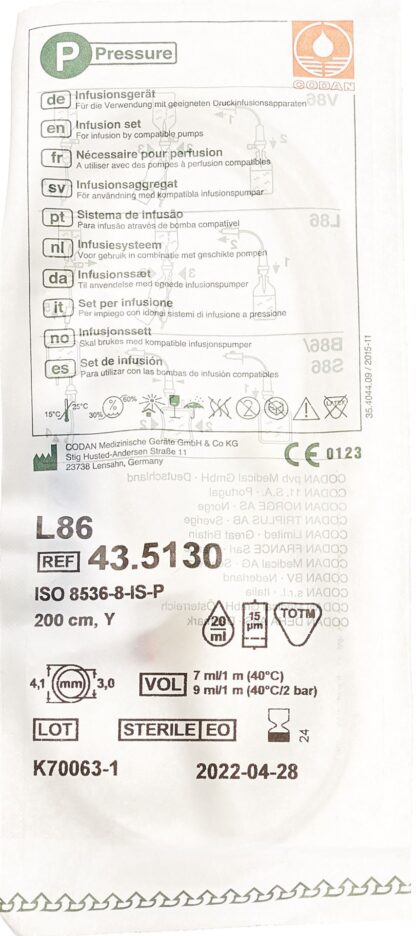 CODAN nécessaire perfusion L86 P-Y a ventilation