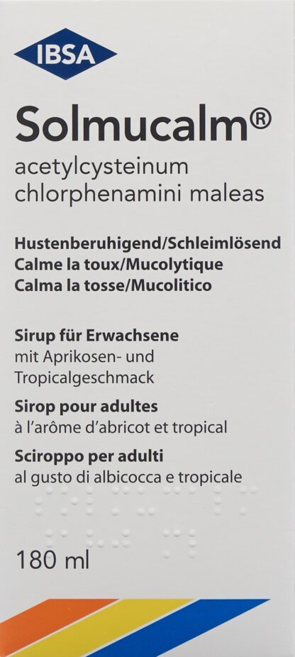 SOLMUCALM sirop adult fl 180 ml