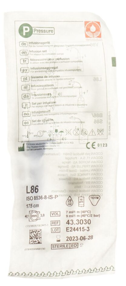 CODAN nécessaire perfusion 175cm L 86-P s latex - immagine 3