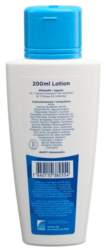 OMIDA SCHÜSSLER no1&11 cal fluor&sil lotion 200 ml - immagine 4