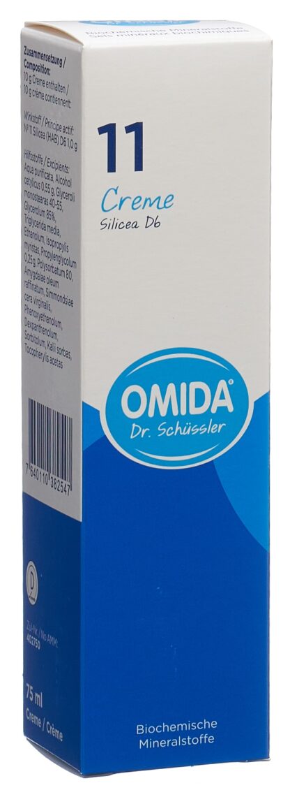 OMIDA SCHÜSSLER no11 silicea crème 6 D tb 75 ml - immagine 3