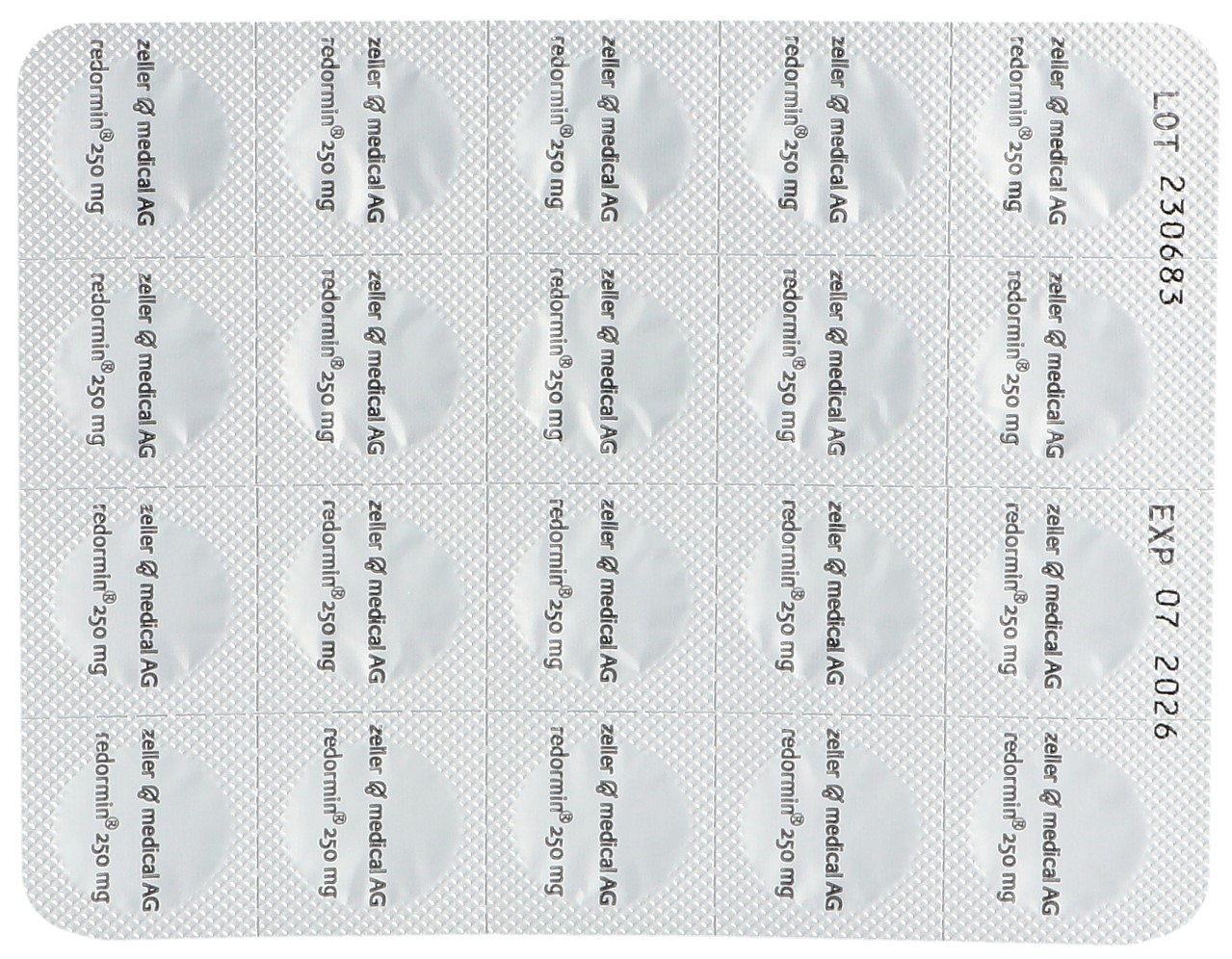 REDORMIN cpr pell 250 mg 60 pce - immagine 8