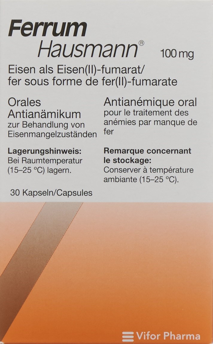 FERRUM Hausmann caps ret 100 mg 30 pce