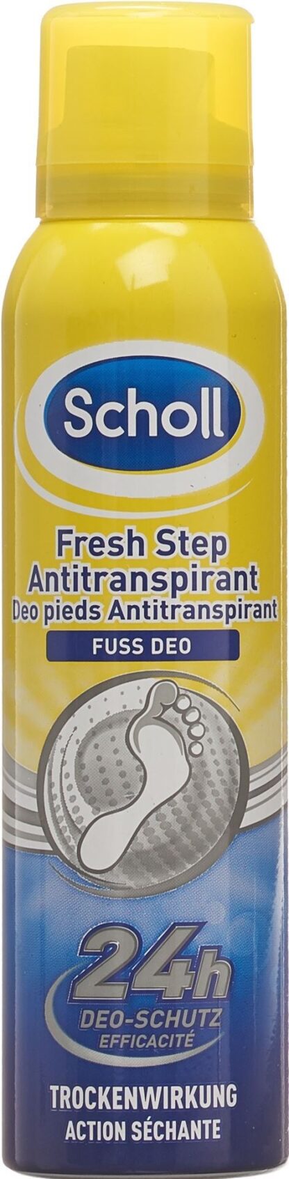SCHOLL Deo pieds antiperspirant aéros spr 150 ml