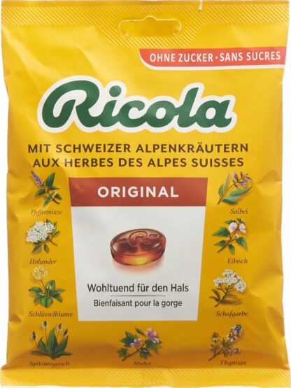 RICOLA original bonbons ss av stevia sach 125 g