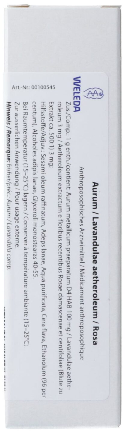 WELEDA aurum/lavandulae aeth/rosa crème 25 g