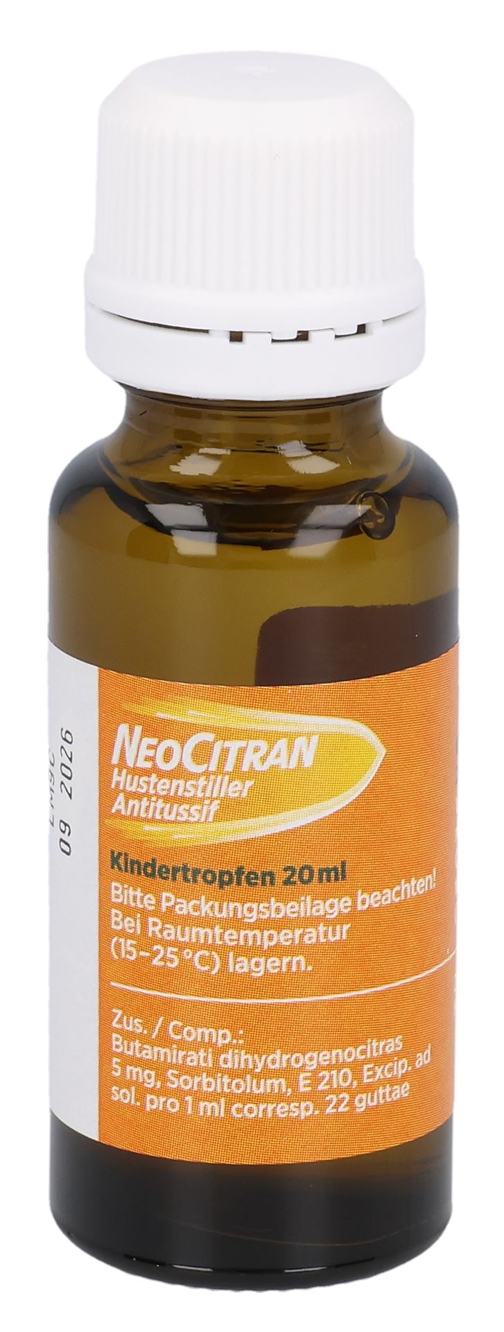 NEOCITRAN Antitussif gouttes 5 mg/ml enf 20 ml - immagine 7