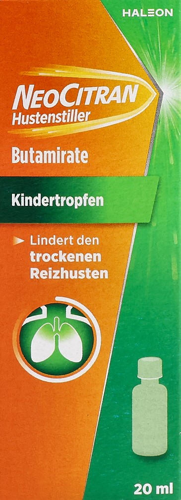 NEOCITRAN Antitussif gouttes 5 mg/ml enf 20 ml