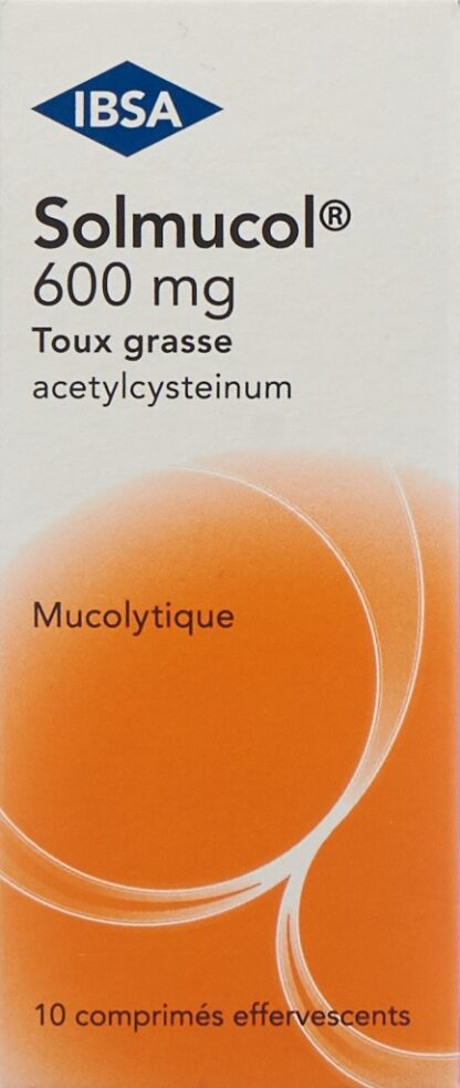 SOLMUCOL toux grasse cpr eff 600 mg 10 pce - immagine 2