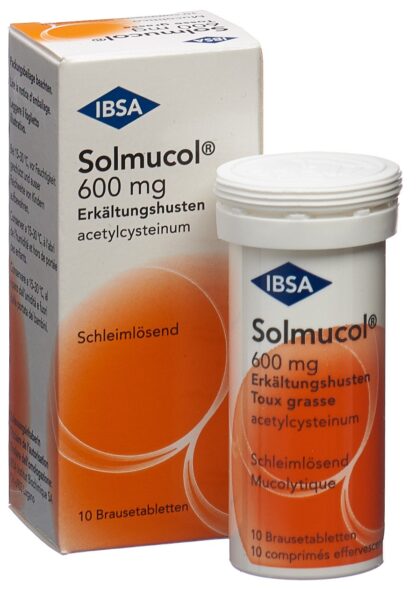 SOLMUCOL toux grasse cpr eff 600 mg 10 pce - immagine 5
