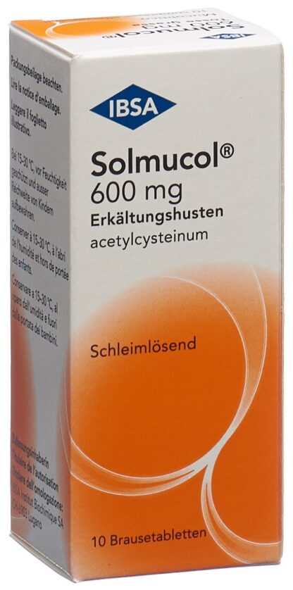 SOLMUCOL toux grasse cpr eff 600 mg 10 pce - immagine 3