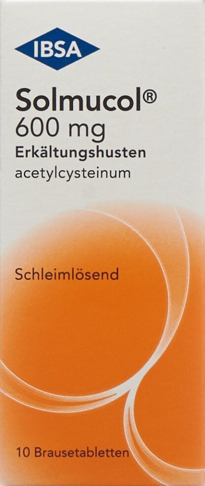 SOLMUCOL toux grasse cpr eff 600 mg 10 pce