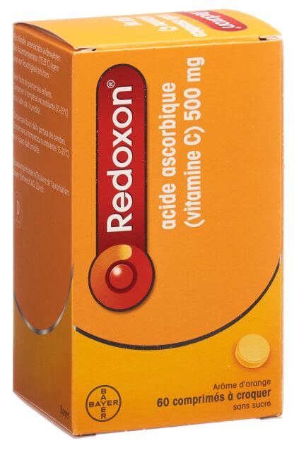 REDOXON cpr croquer 500 mg orange s sucre 60 pce - immagine 4