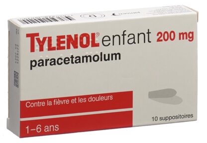 TYLENOL enfants supp 200 mg 10 pce - immagine 4