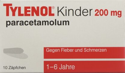 TYLENOL enfants supp 200 mg 10 pce