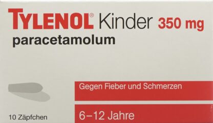 TYLENOL enfants supp 350 mg 10 pce