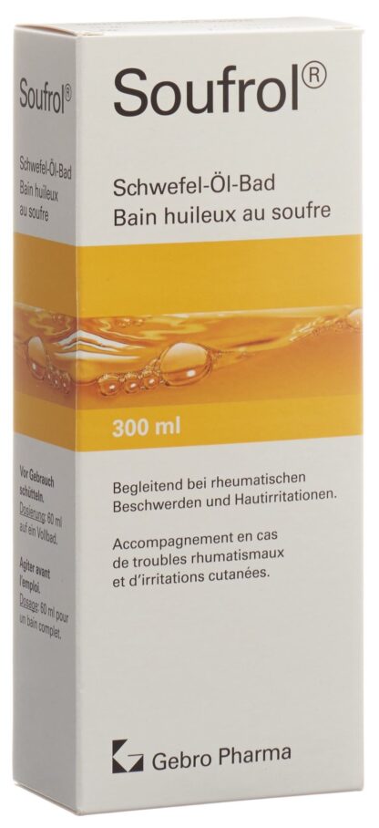 SOUFROL bain huileux au soufre fl 300 ml - immagine 2