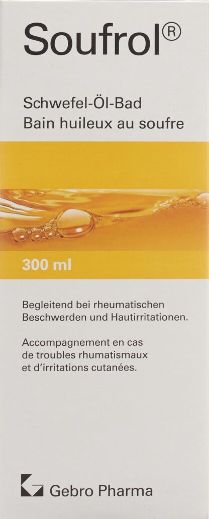SOUFROL bain huileux au soufre fl 300 ml