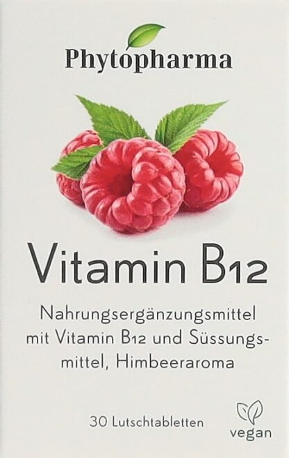 PHYTOPHARMA Vitamine B12 cpr sucer bte 30 pce