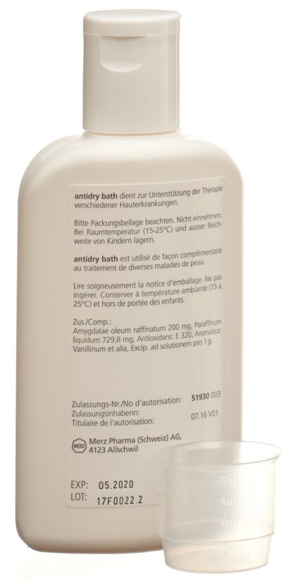 ANTIDRY bath solution huileuse 200 ml - immagine 8