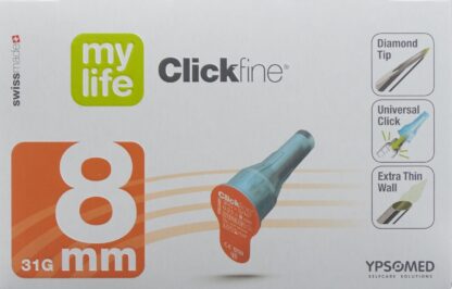MYLIFE Clickfine aiguilles 8mm 31G 100 pce