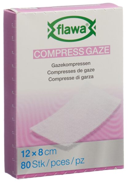 FLAWA compresse gaze coup 8x12cm réd germ 80 pce - immagine 2