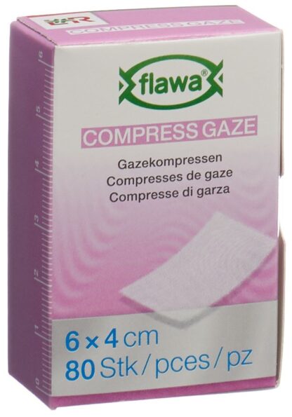 FLAWA compresse gaze coup 4x6cm réd germ 80 pce - immagine 2