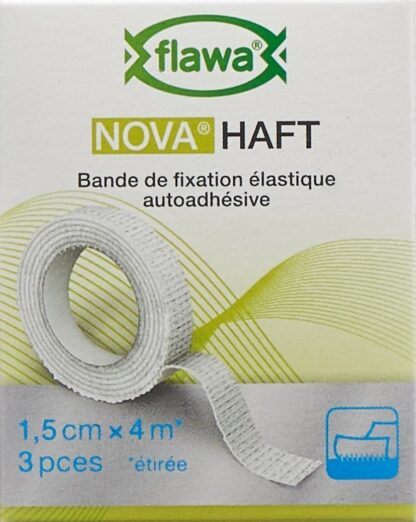 FLAWA NOVA Haft bande gaze cohésive 1.5cmx4m 3 pce - immagine 2