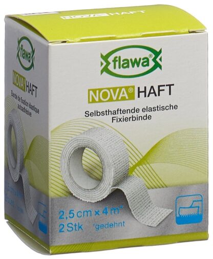 FLAWA NOVA Haft bande gaze cohésive 2.5cmx4m 2 pce - immagine 3
