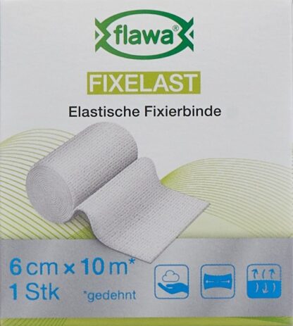FLAWA Fixelast bande de gaze 6cmx10m
