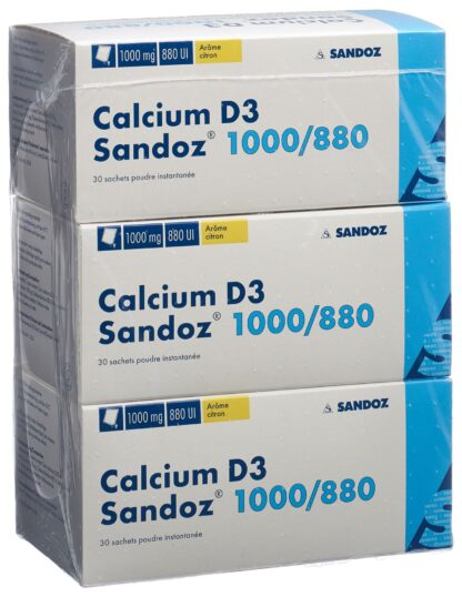 CALCIUM D3 Sandoz pdr 1000/880 sach 90 pce - immagine 2