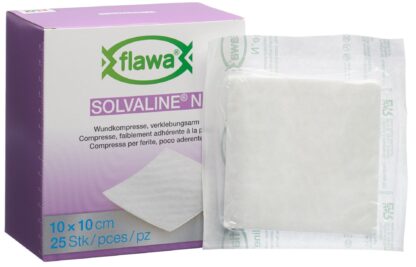 FLAWA Solvaline N compresses 10x10cm stér 25 pce - immagine 3