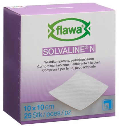 FLAWA Solvaline N compresses 10x10cm stér 25 pce - immagine 2