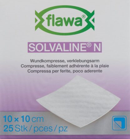 FLAWA Solvaline N compresses 10x10cm stér 25 pce