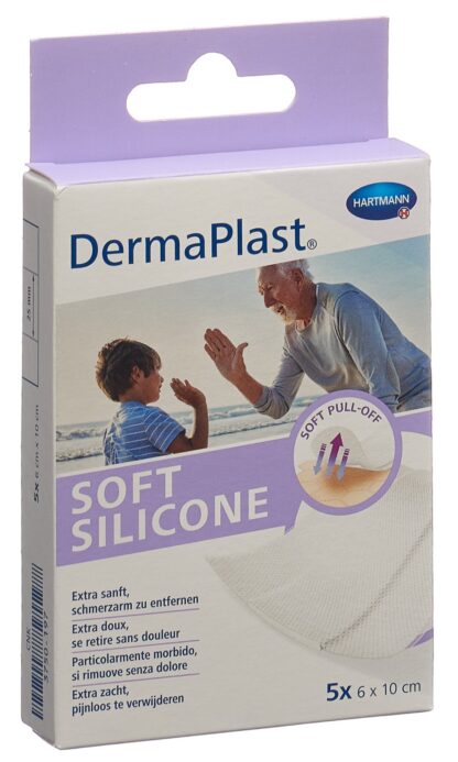 DERMAPLAST Soft Silicone 6x10cm 5 pce - immagine 2