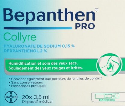 BEPANTHEN PRO collyre 20 monodos 0.5 ml - immagine 2