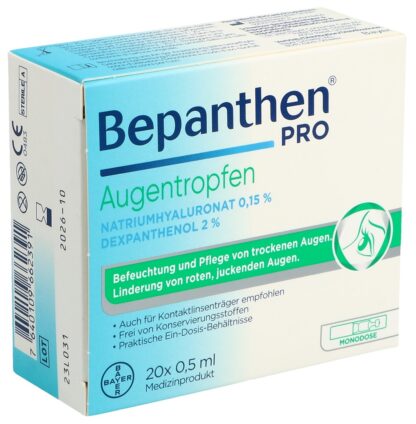 BEPANTHEN PRO collyre 20 monodos 0.5 ml - immagine 3