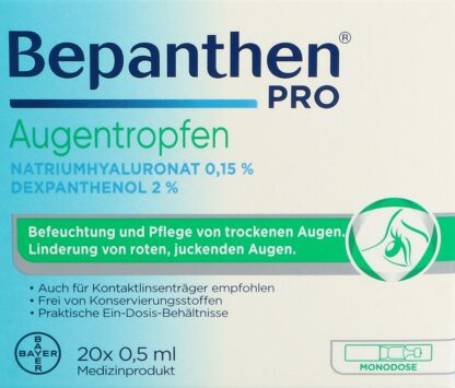 BEPANTHEN PRO collyre 20 monodos 0.5 ml