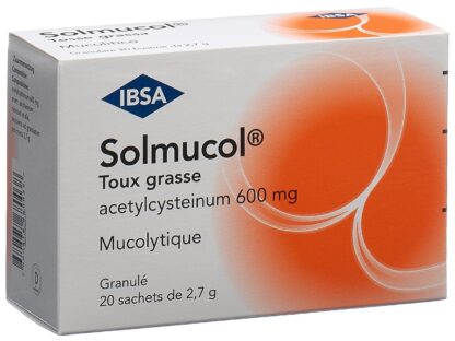 SOLMUCOL toux grasse gran 600 mg sach 20 pce - immagine 4