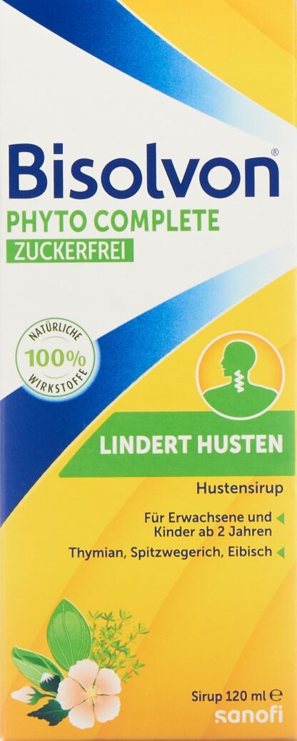 BISOLVON Phyto Compl sirop s suc cont toux 120 ml